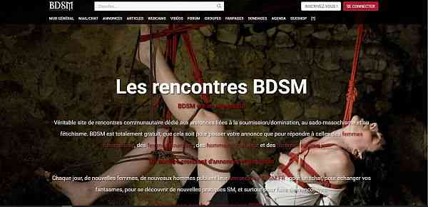 Le site BDSM.fr pour faire des rencontres BDSM partout en France